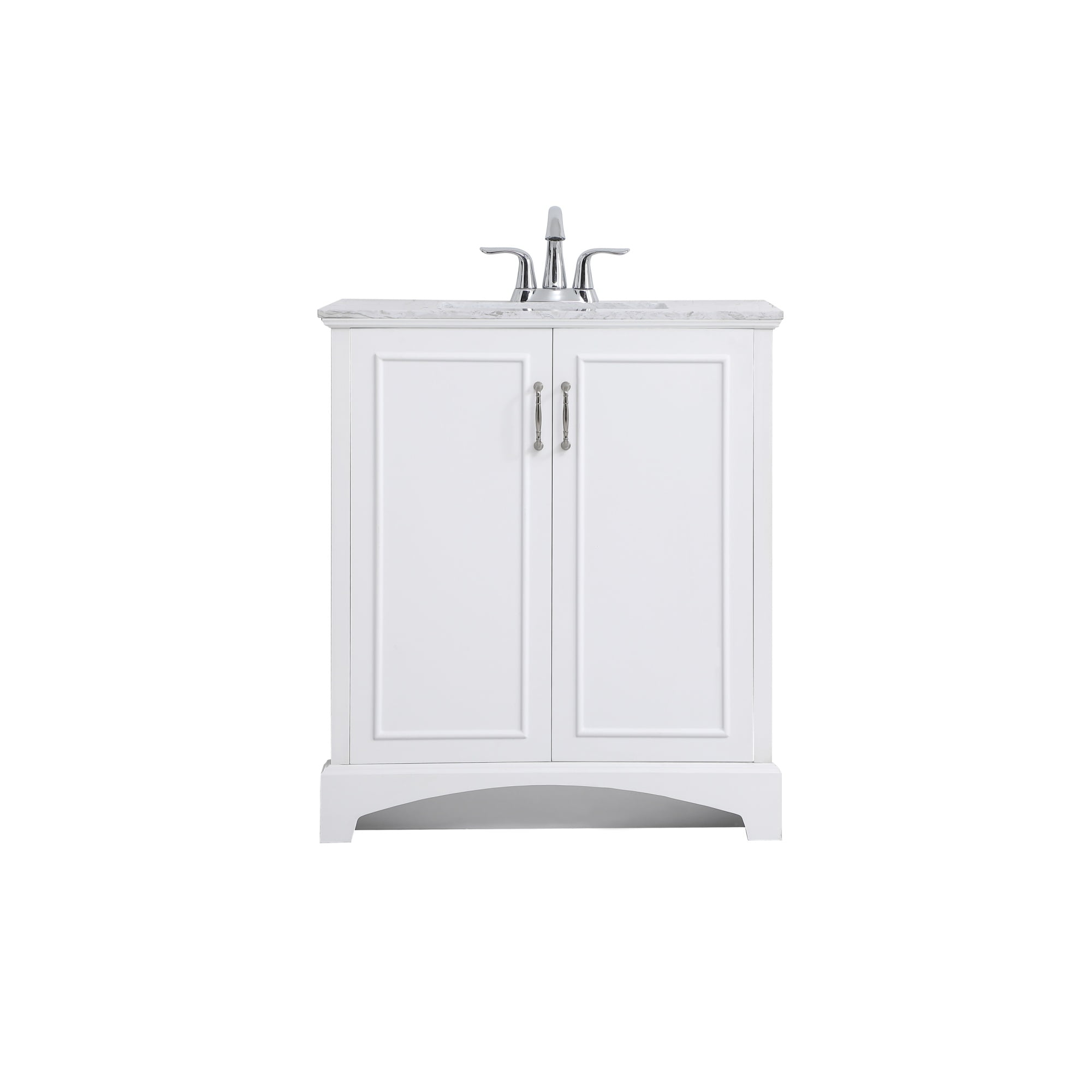 30 Inch Bathroom Vanity In White Walmartcom Walmartcom