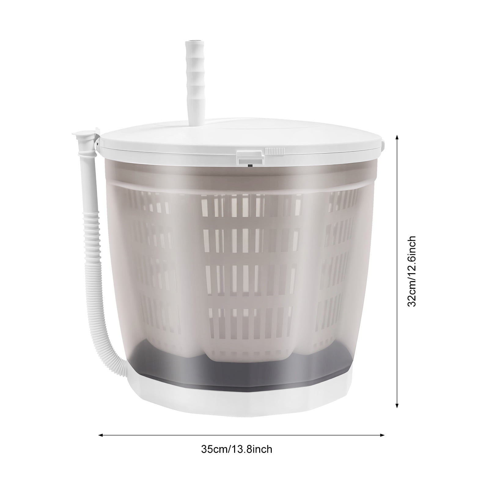 2 in 1 Non-Electric Washing Machine, Compact Washer Spin Dryer, Mini Manual Washing Machine for Small Items Like Underwear, Socks, Towels, Diapers, Baby Clothes, and Delicate