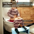 thumbnail image 2 of Portable Squat Toilet Potty Stool Foldable 7" Plastic Step Stool for Adults,Green, 2 of 7