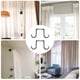 thumbnail image 4 of 2 Unids Cortina Rod Soporte Accesorios Cortina de Cortina Doble Rod Punto de Punto Soporte de varilla, 4 of 6