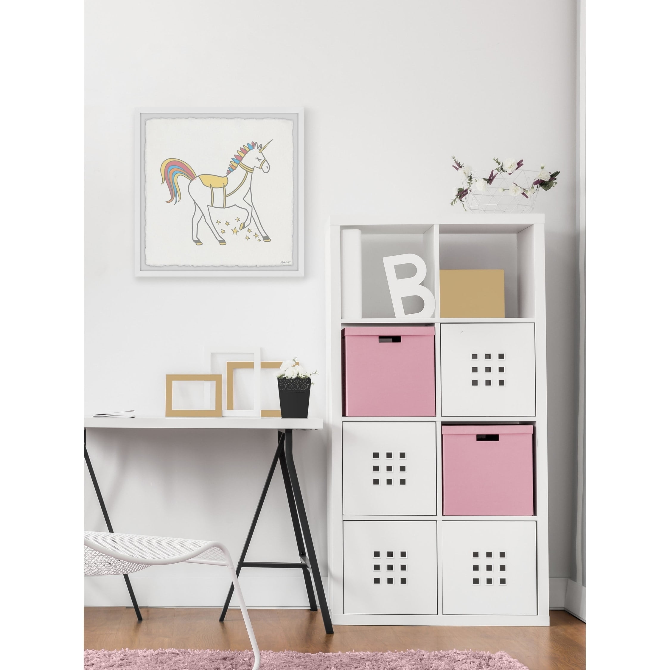 Marmont Hill Colored Mane and Tail Framed Wall Art