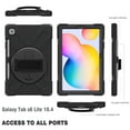 thumbnail image 2 of XYX Case for Samsung Galaxy Tab S6 Lite 10.4 inch SM-P610/P613/P615/P619 with 360 Degree Rotating, Hand Strap, Shoulder Strap, Black, 2 of 7