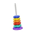 thumbnail image 3 of Apilamiento de juguetes de color Regalos creativos Regalos preescolares Aprendizaje sensorial juguete Anillo de arco iris apilador para niños niños Seis capas, 3 of 8
