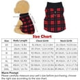 thumbnail image 6 of Buffalo Plaid Dog Sweaters with Leash Ring, Soft Fleece Vest Dog Pullover Warm Jacket, Pet Dog Clothes, Winter Dog Outfits for Small Puppy Cat Pets, 6 of 7