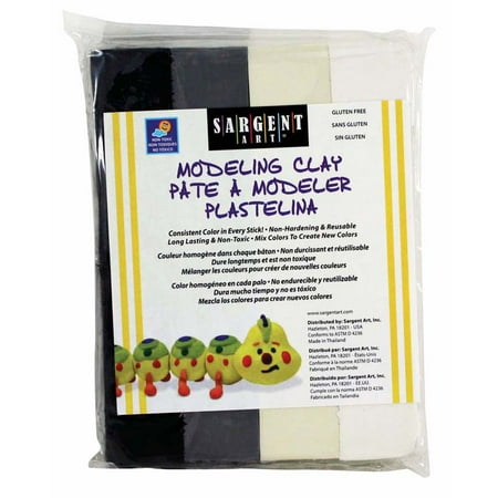 Natural Modeling Dough - Sargent Art Non-Hardening Modeling Clay Natural 4-Pack