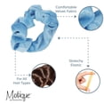 thumbnail image 4 of Velvet Solid Scrunchies - Set of 2 - Light Blue, 4 of 5