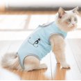 thumbnail image 4 of Traje de recuperación para gatos, cirugía para mascotas, rehabilitación, destete, ropa antilamido, esterilización para mascotas, bata quirúrgica, ropa fisiológica (M), 4 of 4