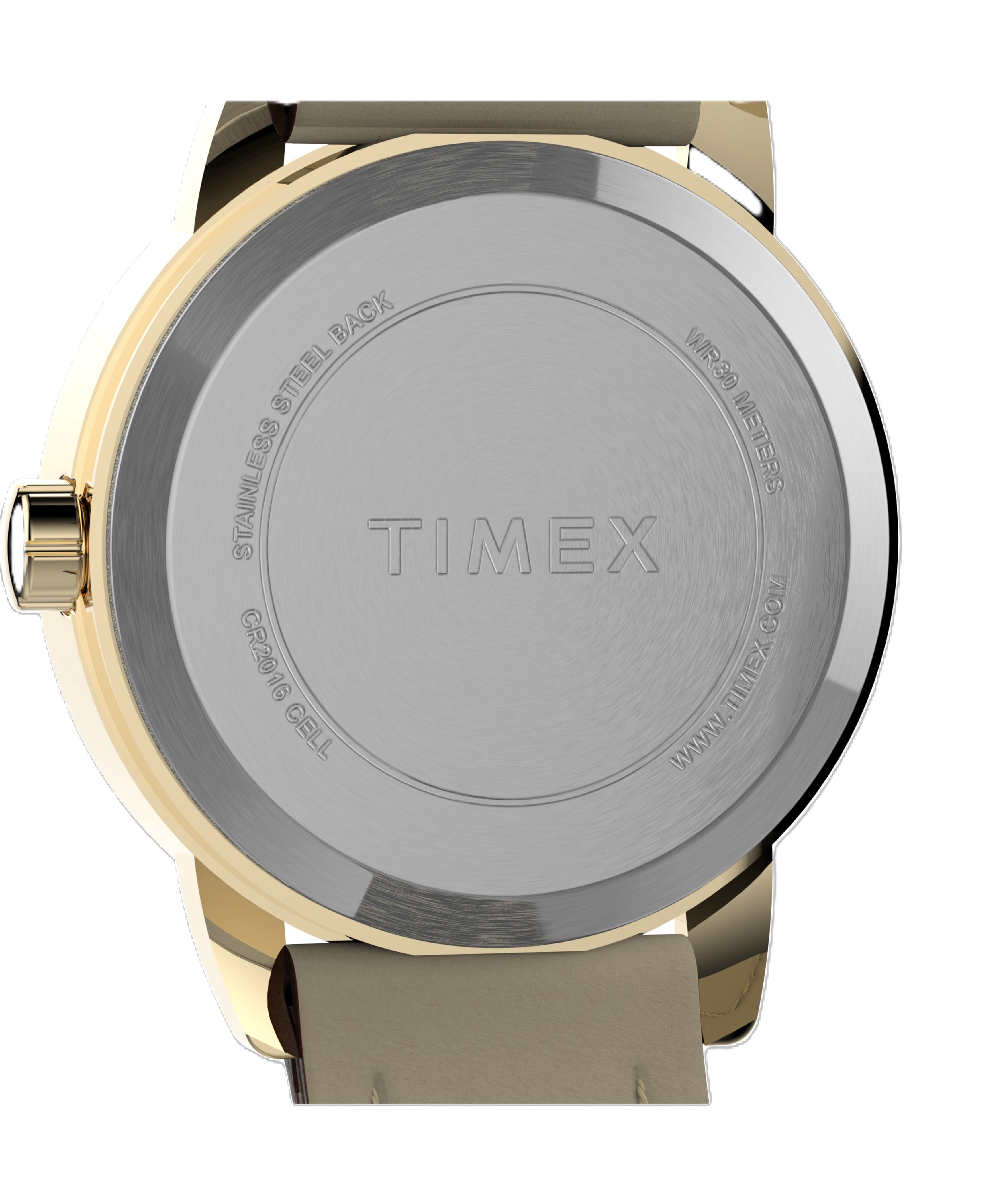 Timex Women's Easy Reader Date Brown/Gold 25mm Casual Watch, Leather Strap