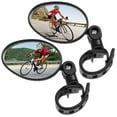 thumbnail image 7 of FUYGRCJ 2PCS Bike Mirror, 360 Degree Adjustable Rotatable Handlebar Mirror, MTB Riding Flat Oval Rearview Mirrors for Bicycle Road Bike, 7 of 7