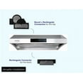 thumbnail image 3 of Vertrons 30" 850CFM Stainless Steel Range Hood | Under cabinet | Pro Performance | Superior Perimeter Extraction Technology Design | 6 Buttonless Touch Control Speeds | Top and Rear Venting Available, 3 of 7