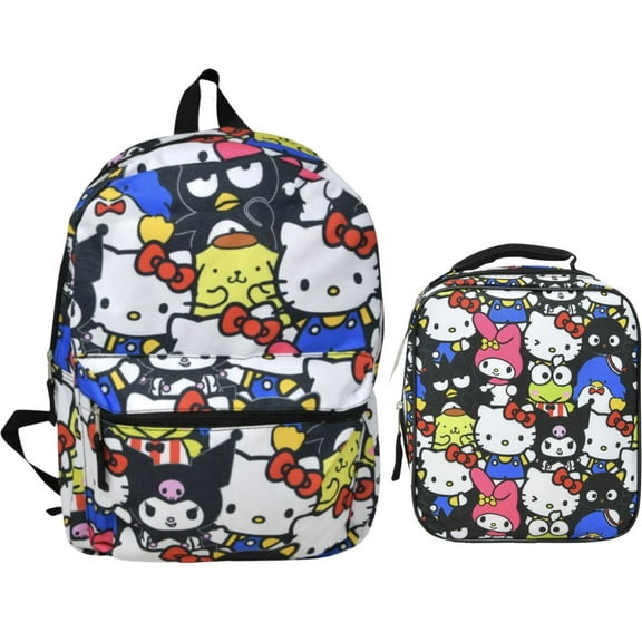 Hello Kitty & Friends Backpack with Lunch Bag Set - All Over Print