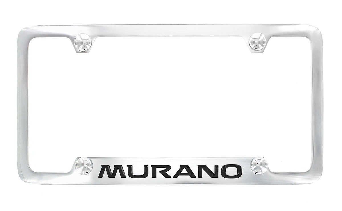 Nissan Murano chrome plated metal license plate frame holder 4 hole
