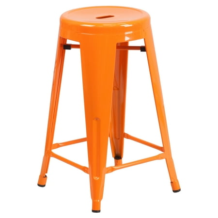 Flash Furniture Carlisle 24 In Metal Counter Stool