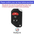 thumbnail image 2 of for Jeep Key Fob Cover, TPU with Keychain Key Fob Case Holder 360 Degree Protection for 2018 2019 2020 2021 2022 2023 Jeep Wrangler Gladiator JL JLU Rubicon 4 Buttons Smart Key, 2 of 7