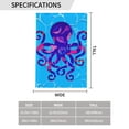 thumbnail image 6 of ZNDUO Ocean Octopus Pattern Garden Flag, 28"x40" Double Sided Polyester Flag for Garden Farmhouse Patio Home Decor, 6 of 8