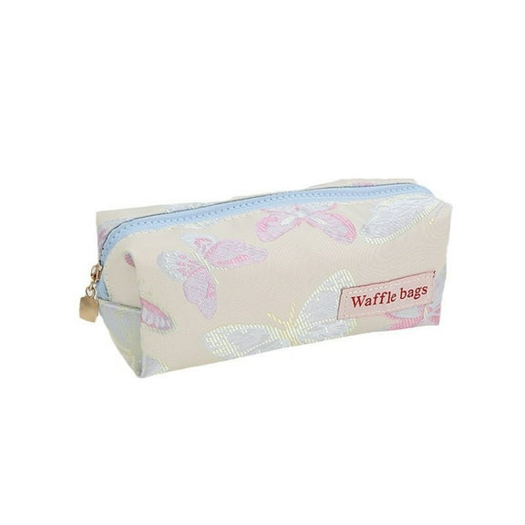 HBBKVI Large Capacity Pencil Case, Butterflies Pencil Bag for Adults Office, Stationery Pen Bag with Zipper