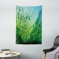 thumbnail image 1 of Flower Tapestry, Floral Theme Macro Photo of Dandelion Seeds with Water Drops Digital Image Print, Wall Hanging for Bedroom Living Room Dorm Decor, 40W X 60L Inches, Fern Green, by Ambesonne, 1 of 2