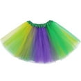 thumbnail image 5 of St. Patrick's Day Tulle Skirts Womens Rave Outfits Elastic Waist Tutu Mesh Mini Skirts Dance Party Yellow, Free Size, 5 of 5