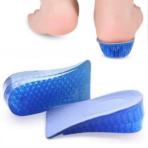 Cheers.US Height Increase Insoles, Half Insoles, Unisex Heel Cushion Pads Gel Silicone Invisible Shoe Pad for Men & Women