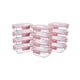 thumbnail image 1 of Recipientes de vidrio para almacenamiento de alimentos GULFLIN, paquete de 12 unidades, 350 ml, color rosa, 1 of 6