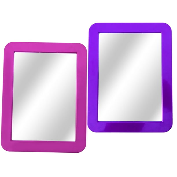 Locker Mirror, 5" x 7", Pink and Purple, School Locker