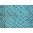 thumbnail image 1 of Ahgly Company Indoor Rectangle Solid Light Blue Modern Area Rugs, 2' x 5', 1 of 4