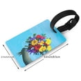 thumbnail image 4 of Balery Elephant Trunk Couple Flowers Print Durable Luggage Tags with Secure Strap, Personalized Travel ID Tags for Suitcases, Bags, and Backpacks - Easy Identification for Men and Women, 4 of 8