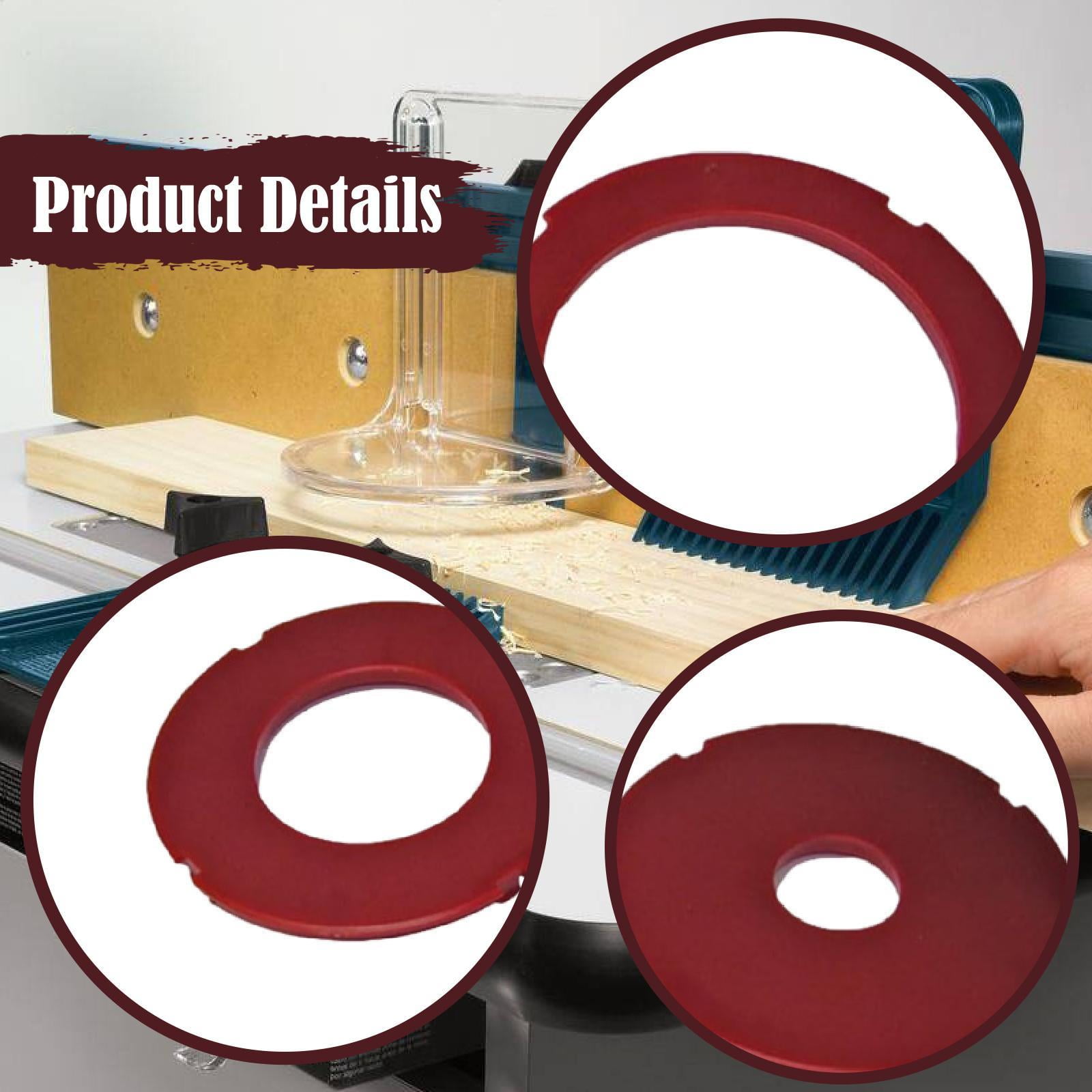 Insert Ring Set Router Table Rubber Durable Lightweight Replacement Accessories for Workshop Use