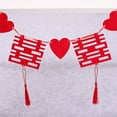 thumbnail image 4 of 1PC Wedding Decoration Banner Nonwovens Hollow Hi Word Party Banner Bunting for Marriage Room, 4 of 8