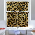 thumbnail image 4 of Sunflower Kitchen Curtains and Valances Set - 3 Piece Kitchen Curtains 36 Inch Length Sets with Valance for Windows Rod Pocket Sunflower Kitchen Decor Decorations, 4 of 5