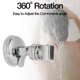 thumbnail image 5 of Universal Hand Shower Holder Adjustable Shower Head Wall Mount Strong Vacuum Suction Cup Rotation Full Plating Bracket Bathroom, 5 of 5