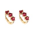 thumbnail image 4 of unbranded 1Par Pendientes Dorados Circulares Para Mujer Con Perfectos Para Estilo Clásico, 4 of 8