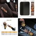 thumbnail image 4 of Yuyamidu Highland Cow Car Seat Covers Set of 14 Aztec Steering Wheel Cover Seatbelt Cushion Pad Trash Bin Car Armrest Cover Cushion Sunflower Rearview Mirror Cover Gear Shift Knob Cover Set Cup Mat, 4 of 7