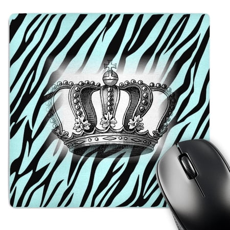 3dRose  Victorian Crown On Aqua Zebra  MousePad price history on PriceWatchPro
