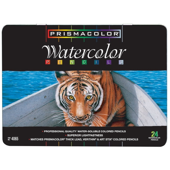Prismacolor Premier Non-Toxic Water Soluble Watercolor Pencil Set, Assorted Color, Set of 24
