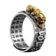thumbnail image 1 of EeaseMX 1 anillo decorativo para dedo masculino, anillo abierto de cobre, joyería de la suerte para hombre., 1 of 8
