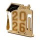 thumbnail image 5 of Decoraciones de graduación, regalos de graduación, accesorios, placa de madera con soporte, Estilo B, 5 of 9