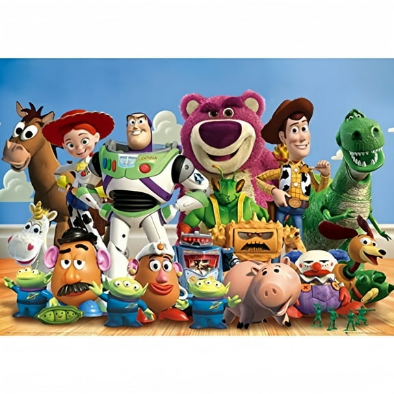 Toy Story Cartoon Theme DIY Diamond Painting Kits for Adult，5D Full Drill Craft Painting Kits Home Wall Decor，12 x 16 inch.