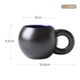 thumbnail image 2 of Chubby Mug Cute Ceramic Mug Handle Matte Frosted Coffee Mug, 2 of 4