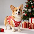 thumbnail image 7 of huayou Christmas Pet Sleeveless Vest, Santa Hat & Snowflake Printed Dog Cat Tank Top, Holiday Warm Clothes for Small Medium Pets, M Size, 7 of 7