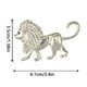 thumbnail image 2 of Guardurnaity Broche Animal Shining Breastpin Aleación Oro Plata Animales Patrón Dye Tech Joyería Chal Accesorios Ropa plata Type3 NO3, 2 of 6