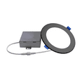 thumbnail image 2 of NICOR Lighting 6 inch Round Black Flat Panel LED Downlight in 4000K (DLE621204KRDBK), 2 of 12