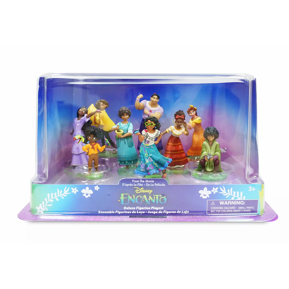 Disney Encanto Deluxe 1/4" Occasion Cake Topper Plastic Figurine, Set of 9