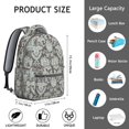 thumbnail image 6 of Elegant Paisley Design Backpack - Ideal Paisley Gift for Her & Him, Spacious College Bookbag with Tablet Pocket, Lightweight Yet Durable Construction, Perfect for Commuting to School or Work, 6 of 6