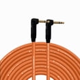 thumbnail image 1 of Columber Cable - Right Angle 1/4" TRS to Right Angle 1/4" TRS Pro Audio Cable, 1 of 7