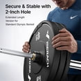 thumbnail image 2 of MERACH 90lb Olympic Weight Plates, 2-Inch Rubber Barbell Plates for Home Gym, Pair, 2 of 9