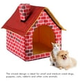 thumbnail image 3 of Casa Portátil Para Cachorros De Gatos, Casa De Ladrillo Rojo Para Mascotas, Casa Cálida Y Acogedora Para Gatos, Casa Para Perros ANGGREK Otros, 3 of 7