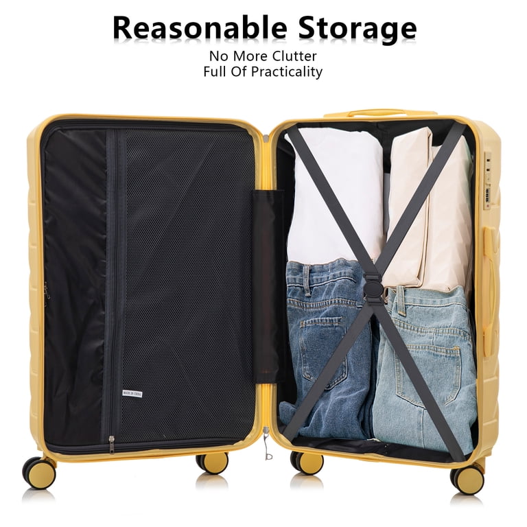 Luggage Sets 3 Piece(20/24/28), Expandable Carry On Suitcase with