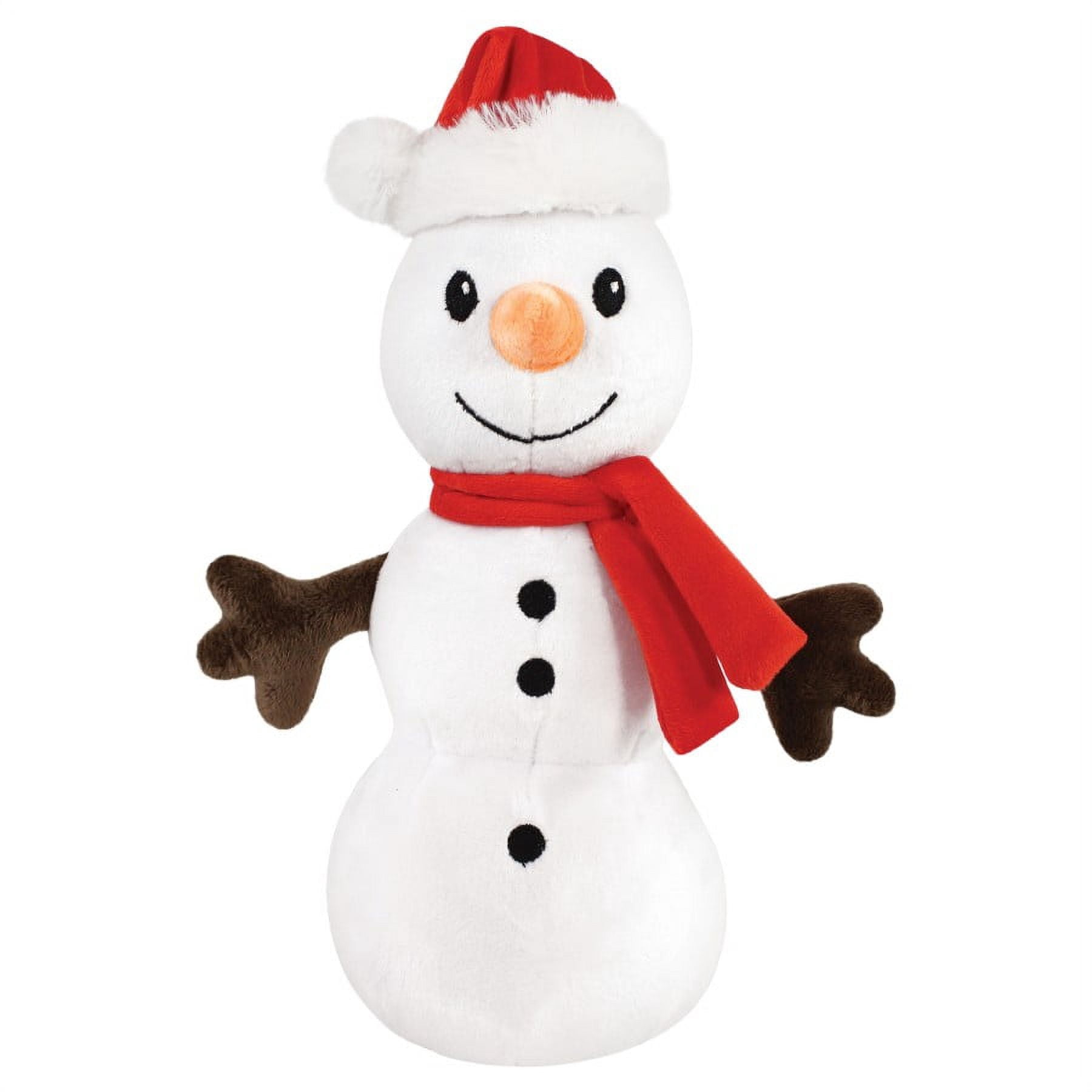 Hudson Baby Unisex Baby Plush Blanket with Toy, Rudolph And Snowman, One Size