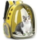 thumbnail image 2 of Mochila para gatos/mochila para gatos con burbujas, expandible, plegable, transpirable para perros pequeños y medianos, gatos, cápsula espacial, ventana de burbujas, mochila para mascotas para senderi, 2 of 4